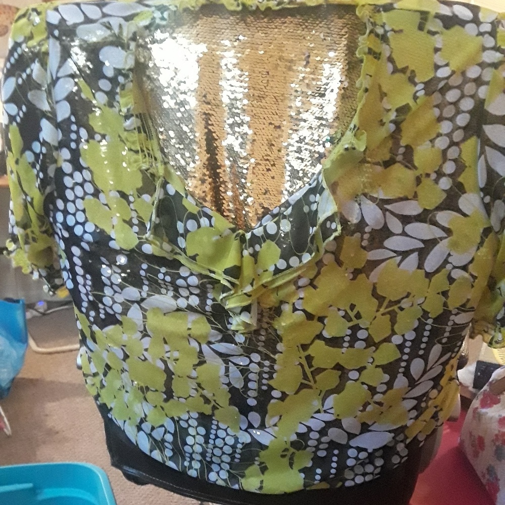 Plus Size Shear blouse perfect W/a camisole under
